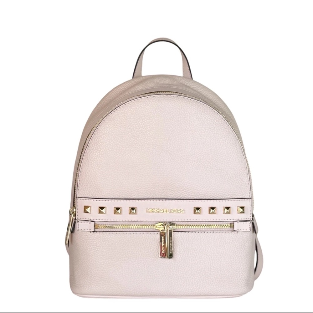 Michael Kors Light Pink Backpack with Gold Details